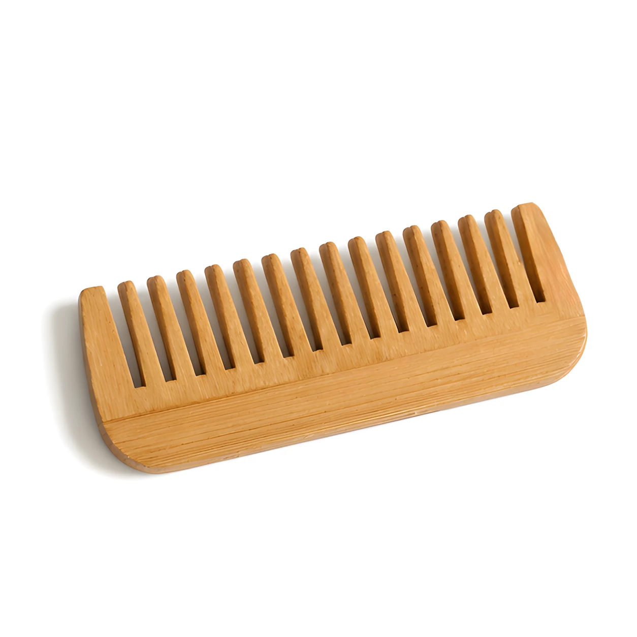 Packaged bamboo comb product ready for retail