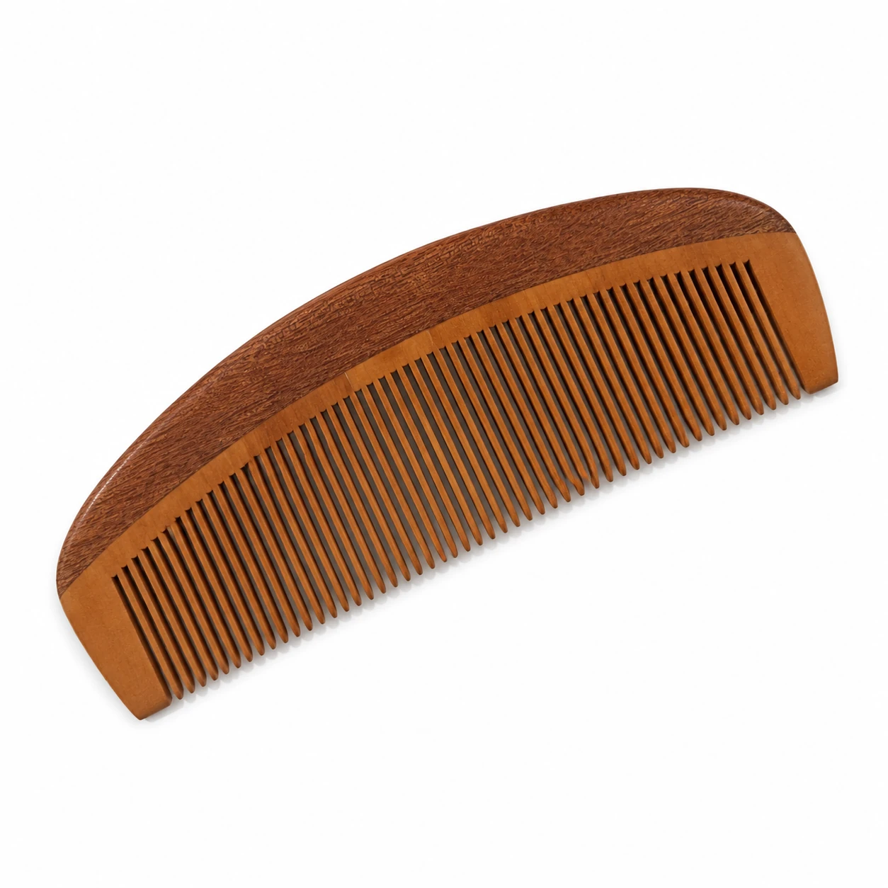 Wood combs with printed logo branding